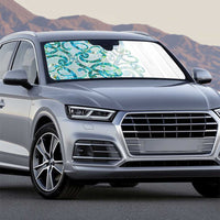 Paua Shell Maori Auto Sun Shade Koru Kowhaiwhai - Polynesian Pride