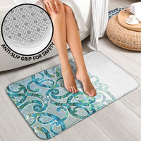 Paua Shell Maori Bathroom Set Koru Kowhaiwhai LT7 - Polynesian Pride