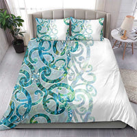Paua Shell Maori Bedding Set Koru Kowhaiwhai - Polynesian Pride