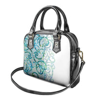 Paua Shell Maori Shoulder Handbag Koru Kowhaiwhai LT7 - Polynesian Pride