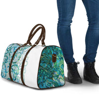 Paua Shell Maori Travel Bag Koru Kowhaiwhai LT7 - Polynesian Pride