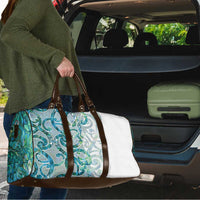 Paua Shell Maori Travel Bag Koru Kowhaiwhai LT7 - Polynesian Pride