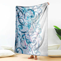 Turquoise Paua Shell Maori Blanket Koru Kowhaiwhai LT7 - Polynesian Pride