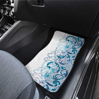 Turquoise Paua Shell Maori Car Mats Koru Kowhaiwhai - Polynesian Pride