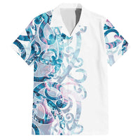 Turquoise Paua Shell Maori Hawaiian Shirt Koru Kowhaiwhai - Polynesian Pride