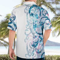 Turquoise Paua Shell Maori Hawaiian Shirt Koru Kowhaiwhai - Polynesian Pride
