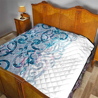 Turquoise Paua Shell Maori Quilt Koru Kowhaiwhai LT7 - Polynesian Pride