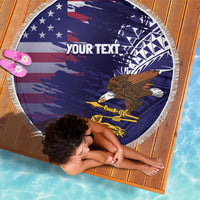 American Samoa Mix US Beach Blanket Flag Day Grunge Style