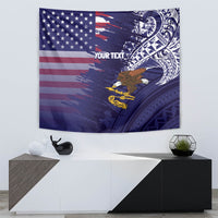 American Samoa Mix US Tapestry Flag Day Grunge Style