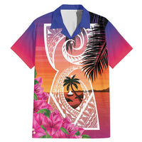 Guam Chamorro Family Matching Mermaid Dress and Hawaiian Shirt Artsy Latte Stone