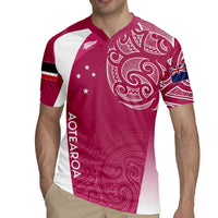 Personalised New Zealand Rugby Rugby Jersey Aotearoa Champions - Pink Version