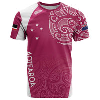 Personalised New Zealand Rugby T Shirt Aotearoa Champions - Pink Version