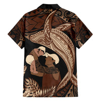 Father's Day Polynesian Pattern Hawaiian Shirt Tropical Humpback Whale LT7 - Polynesian Pride
