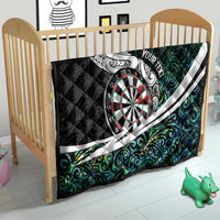 Personalized NZ Darts Quilt Paua Shell Maori Koru Whakairo LT7 - Polynesian Pride