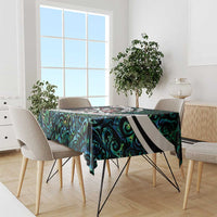 Personalized NZ Darts Tablecloth Paua Shell Maori Koru Whakairo LT7 - Polynesian Pride