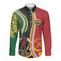 Ni-Vanuatu Indipendens Dei Celebretem Long Sleeve Button Shirt Yumi Yumi Yumi