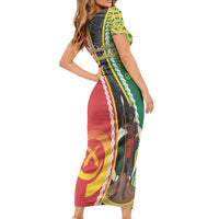 Ni-Vanuatu Indipendens Dei Celebretem Short Sleeve Bodycon Dress Yumi Yumi Yumi