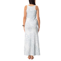 Samoa White Sunday Tank Maxi Dress Hibiscus Special LT7 - Polynesian Pride
