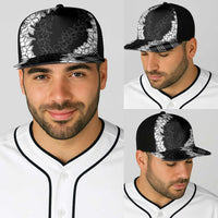 Hawaii Aloha Plumeria Lei Black Palaka Baseball Net Cap - Polynesian Pride