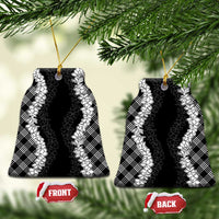 Hawaii Aloha Plumeria Lei Black Palaka Ceramic Ornament - Polynesian Pride