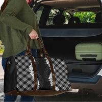 Hawaii Aloha Plumeria Lei Black Palaka Travel Bag - Polynesian Pride