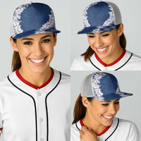 Hawaii Aloha Plumeria Lei Navy Palaka Baseball Net Cap LT7 - Polynesian Pride