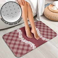 Hawaii Aloha Plumeria Lei Scarlet Palaka Bathroom Set - Polynesian Pride