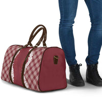 Hawaii Aloha Plumeria Lei Scarlet Palaka Travel Bag - Polynesian Pride