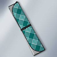 Hawaii Aloha Plumeria Lei Teal Palaka Auto Sun Shade - Polynesian Pride