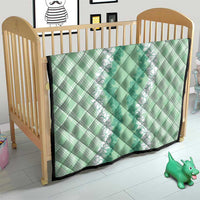 Hawaii Aloha Plumeria Lei Mint Palaka Quilt - Polynesian Pride