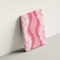 Hawaii Aloha Plumeria Lei Pink Palaka Canvas Wall Art - Polynesian Pride