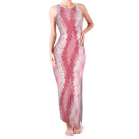 Hawaii Aloha Plumeria Lei Pink Palaka Family Matching Tank Maxi Dress and Hawaiian Shirt - Polynesian Pride