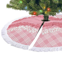 Hawaii Aloha Plumeria Lei Pink Palaka Tree Skirt - Polynesian Pride