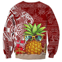 Mele Kalikimaka Hawaii Christmas Sweatshirt Pineapple Party LT7 - Polynesian Pride
