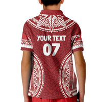 Personalized Mate Maa Tonga Rugby Kid Polo Shirt Ofa Atu Tonga LT7 - Polynesian Pride