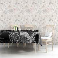 Hawaii Plumeria Tablecloth Hau'oli la Makuahine Monochrome LT7 - Polynesian Pride