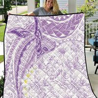 Polynesia Humpback Whale Quilt Tropical Plumeria Lavender LT7 Lavender - Polynesian Pride