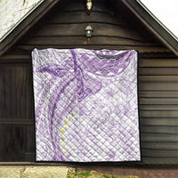 Polynesia Humpback Whale Quilt Tropical Plumeria Lavender LT7 - Polynesian Pride