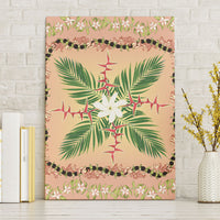 Hawaii Quilt Inspired Collection Aloha Flowers Canvas Wall Art Maile - Kukui Nut Lei