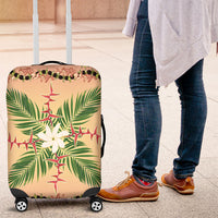Hawaii Quilt Inspired Collection Aloha Flowers Luggage Cover Maile - Kukui Nut Lei