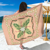Hawaii Quilt Inspired Collection Aloha Flowers Sarong Maile - Kukui Nut Lei