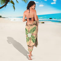 Hawaii Quilt Inspired Collection Aloha Flowers Sarong Maile - Kukui Nut Lei