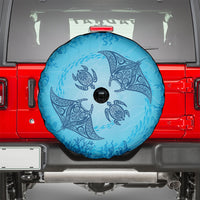 Hawaii Quilt Inspired Collection Aloha Sea Spare Tire Cover Manta Ray and Turtles