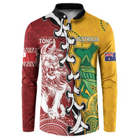 Mate Ma'a Tonga Vs Australia Rugby Personalized Button Sweatshirt Special Mascots