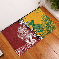 Mate Ma'a Tonga Vs Australia Rugby Personalized Rubber Doormat Special Mascots