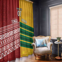 Australia - Tonga Rugby Custom Window Curtain Minimalist Dynamic LT7 - Polynesian Pride