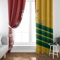 Australia - Tonga Rugby Custom Window Curtain Minimalist Dynamic LT7 - Polynesian Pride