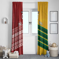 Australia - Tonga Rugby Custom Window Curtain Minimalist Dynamic LT7 - Polynesian Pride