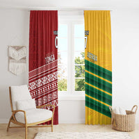 Australia - Tonga Rugby Custom Window Curtain Minimalist Dynamic LT7 - Polynesian Pride