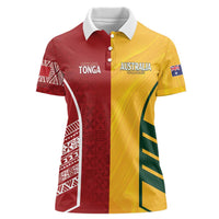 Australia - Tonga Rugby Custom Women Polo Shirt Minimalist Dynamic LT7 Female Colorful - Polynesian Pride